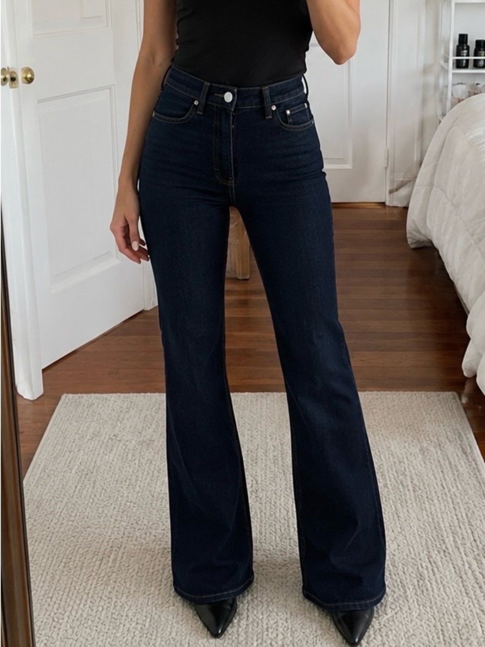 Blank NYC High-Rise Wide-Leg Women's Jeans - Dark Blue